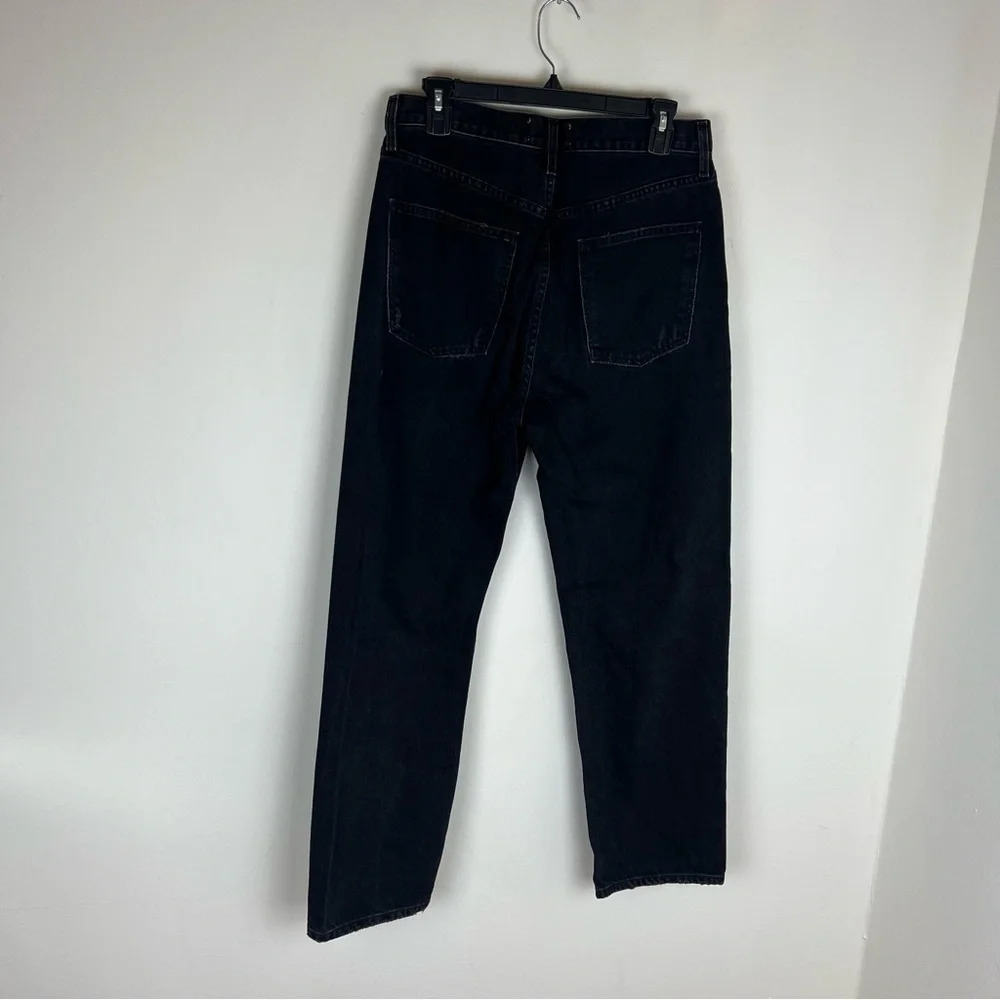 AGOLDE 90's Jean Mid Rise Loose Audio Black Distressed Size 28 - Picture 7 of 10